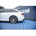 Накладки сплиттеры боковые на задний бампер на Audi A6 C8 S-Line